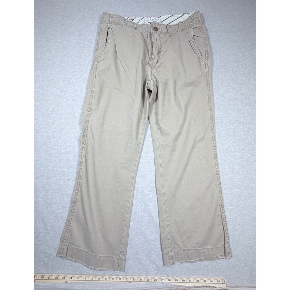 American Eagle Outfitter Men NWT Bootcut Chino Pant Khaki Tan 36x30 Casual Work